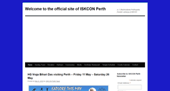 Desktop Screenshot of iskconperth.com