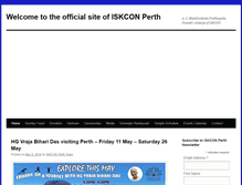 Tablet Screenshot of iskconperth.com